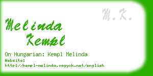 melinda kempl business card